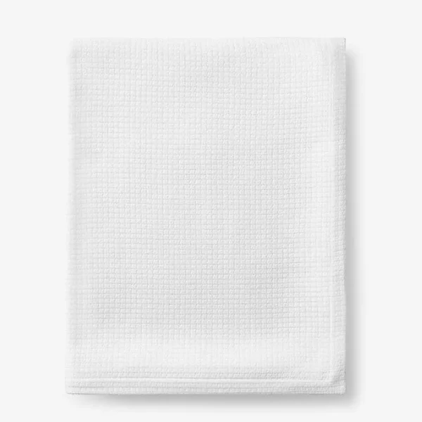 Cotton Weave Blanket - White Size Twin | The Company Store