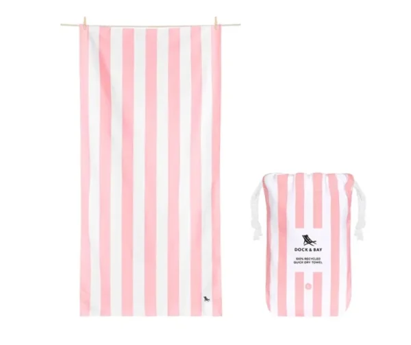 Dock & Bay Malibu Pink Cabana Quick Dry Towel