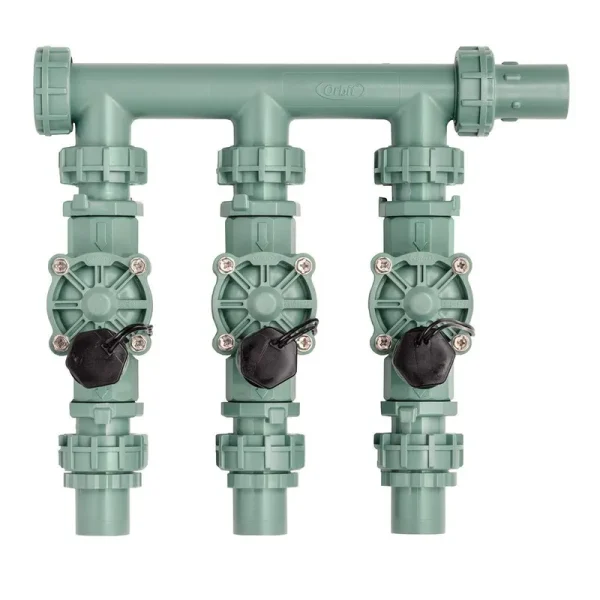 Orbit 3 Pack Irrigation Valve Manifold System - Three Valves