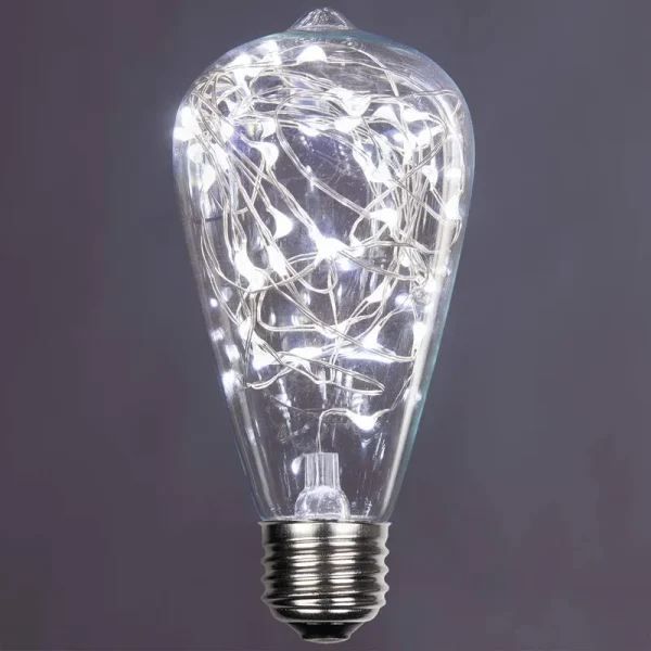 ST64 120V Cool White Ledimagine TM Fairy Light Bulb