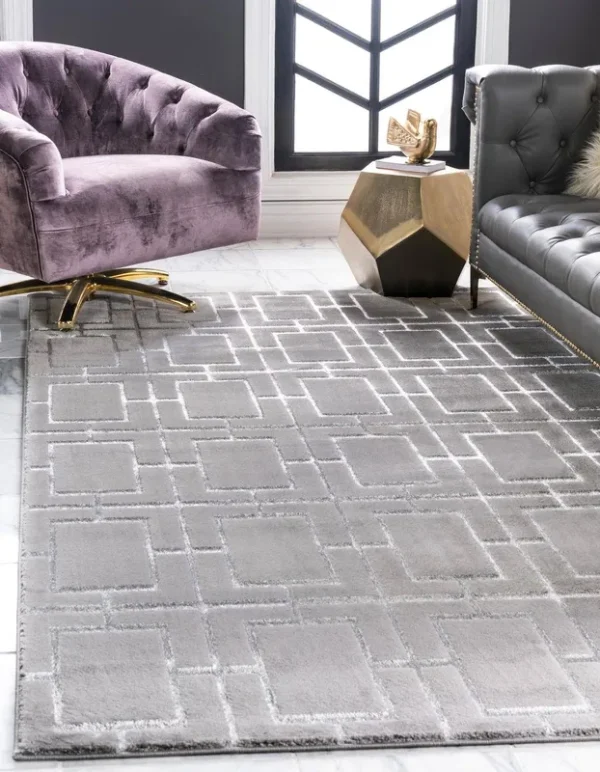 Marilyn Monroe Deco Glam Rug, Silver