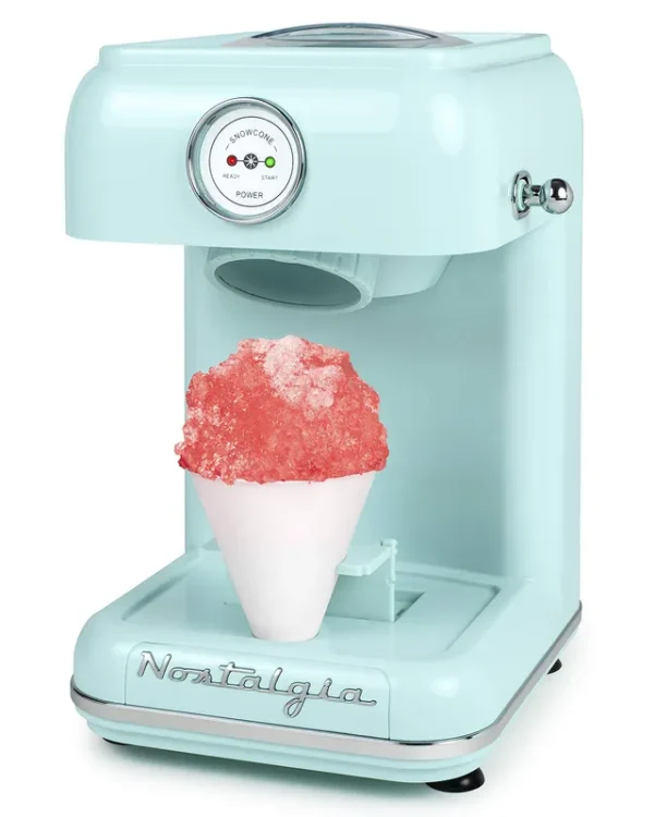 Nostalgia - Clsc1aq Classic Retro Snow Cone Maker - Aqua