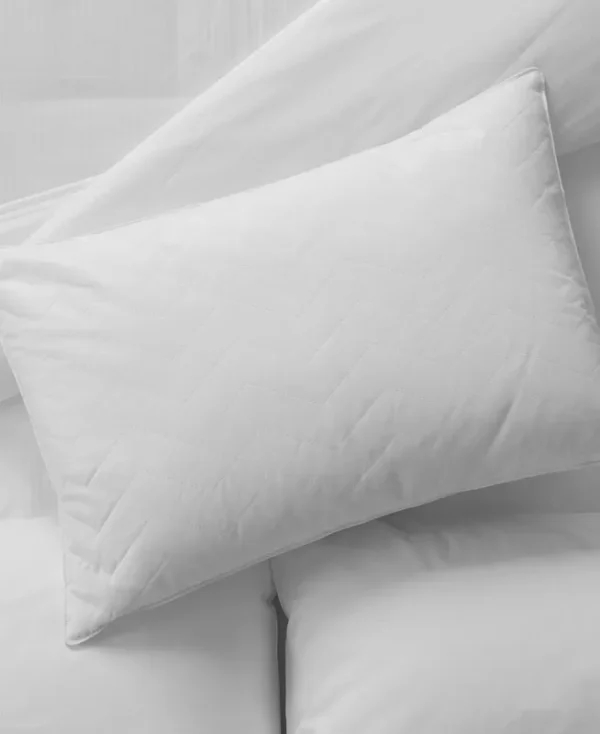 Sobel Westex Sahara Nights 100% Cotton Cover Medium Density Pillow, Standard - White