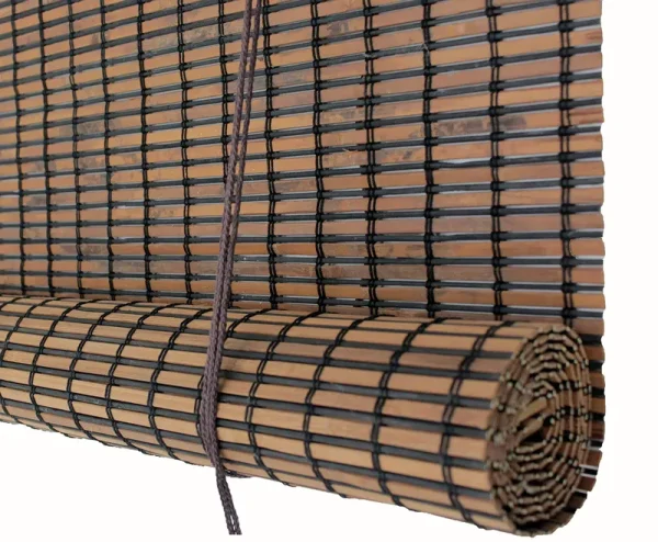 Seta Direct, Bamboo Slat Roll Up Window Blind 42-Inch Wide by 72-Inch Long, Espresso Brown