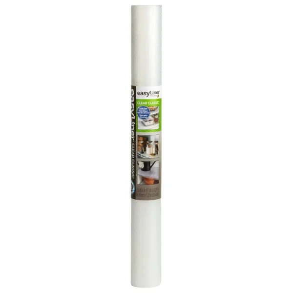 Duck 20" x 4' Clear Classic Easy Liner Brand Shelf Liner