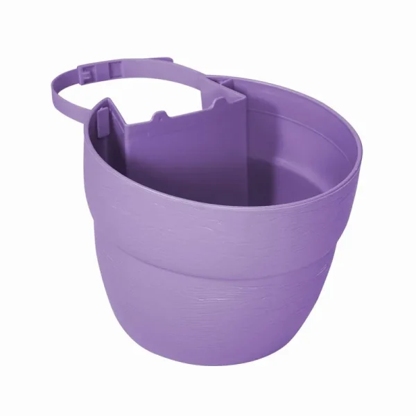 Bloomers 2462-1 Post Planter Both Permanent and Temporary Installation Options Garden in Untraditional Spaces - Orchid Purple