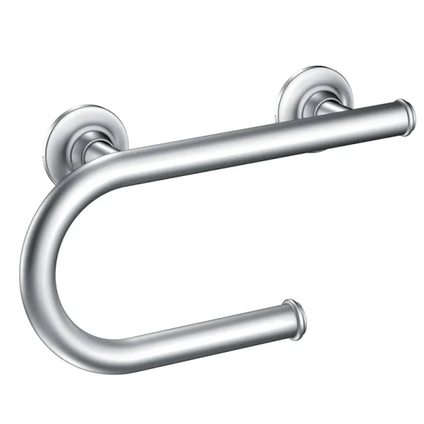 Moen LR2352DCH Chrome 8" Grab Bar with Paper Holder