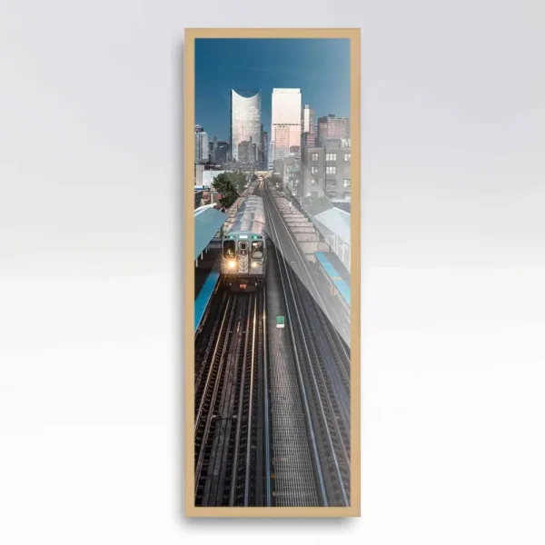 CustomPictureFrames.com 20x40 Frame Beige Real Wood Picture Frame Width 0.75 Inches | Interior Frame Depth 0.5 Inches | Natural Traditional Photo