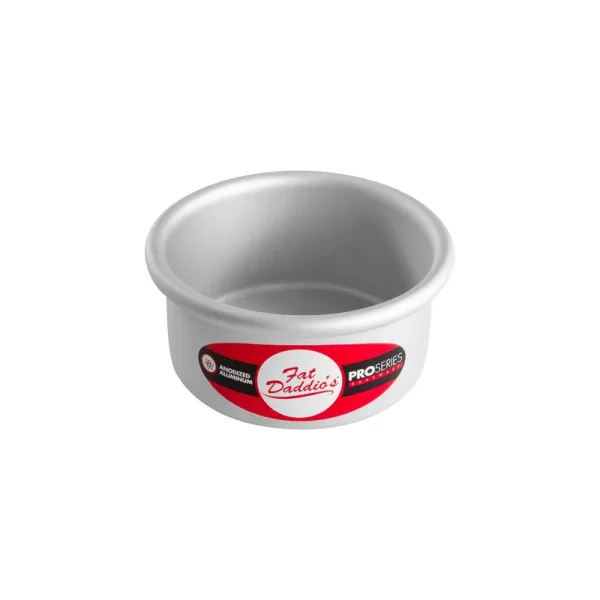 Fat Daddio's Anodized Aluminum Round Cake Pan, 4 x 2 inch