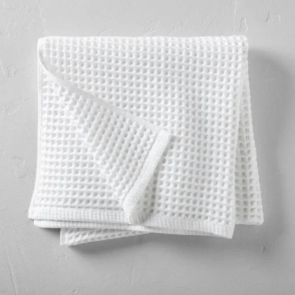 Waffle Bath Towel White - Casaluna