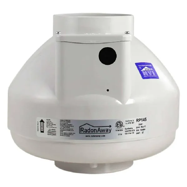 RadonAway Rp145 Radon Mitigation Fan