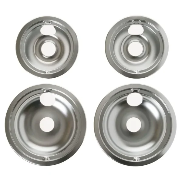 GE 2 in. to 6 in. and 2 in. to 8 in. GE Chrome Electric Range Drip Bowl Kit GE68CC