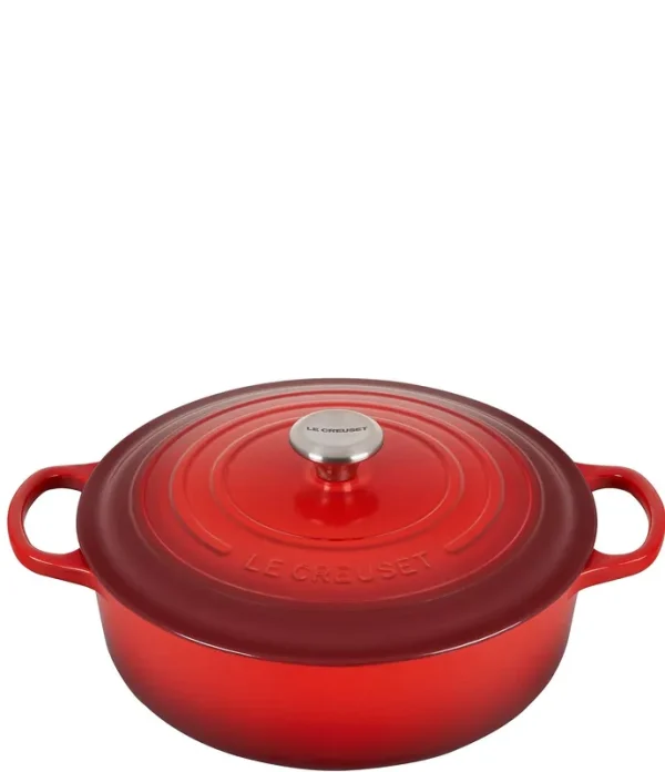 Le Creuset 6.75 qt Round Wide Dutch Oven - Cerise