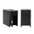 1 drawer 1 door black set of 2(with charging station)