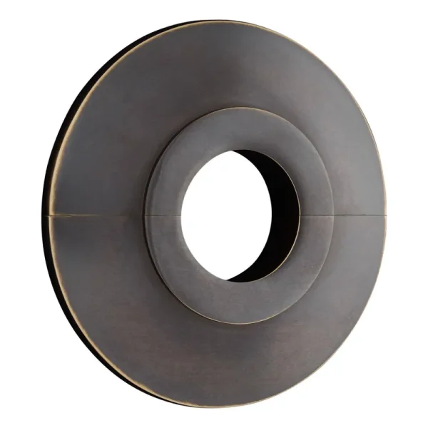 Signature Hardware 907303-0.5 Smooth Radiator Flange - Fits 1/2" IPS Pipe Antique Brass Rough Plumbing Pipe and Fittings Flanges