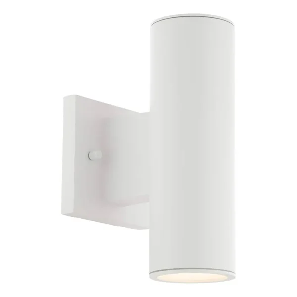 Cylinder LED Wall Sconce in White