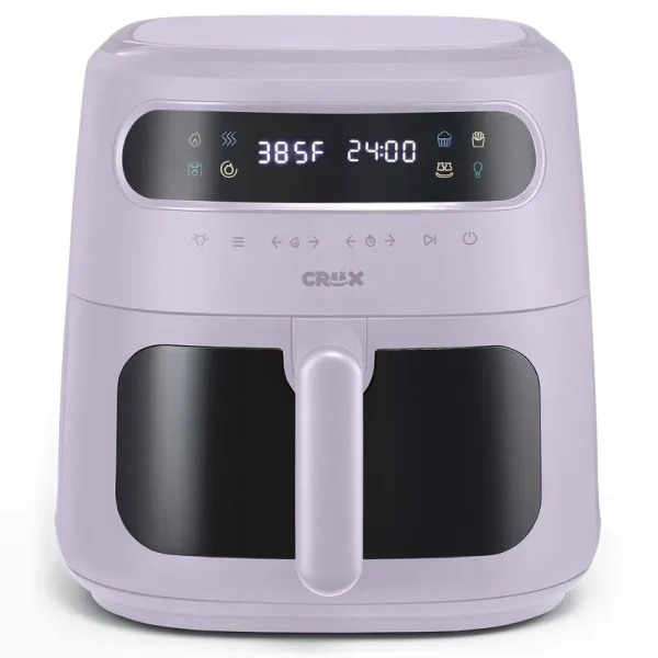 Crux - 8-Qt. Digital Air Fryer Kit with TurboCrisp - Limited Edition Lavender