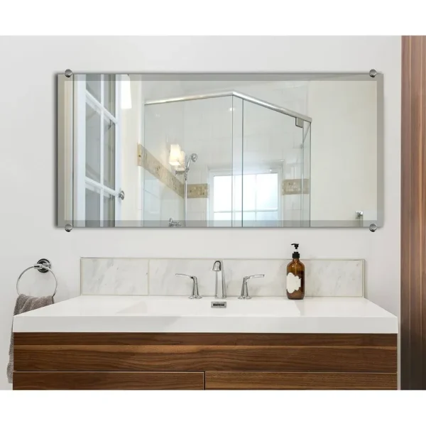 Floodwood Beveled Frameless Accent Mirror Wade Logan Size: 58" H x 31" W