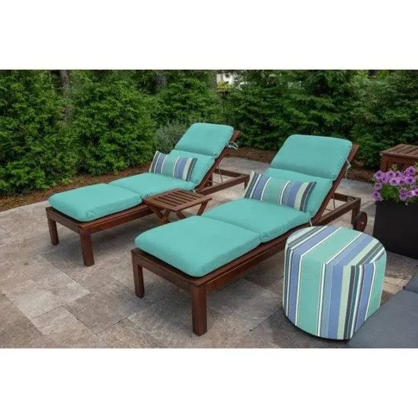 Sunbrella 74" Chaise Cushion - Canvas Aruba