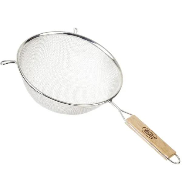 Tablecraft 88, 8" Tinned Single Medium Mesh Strainer