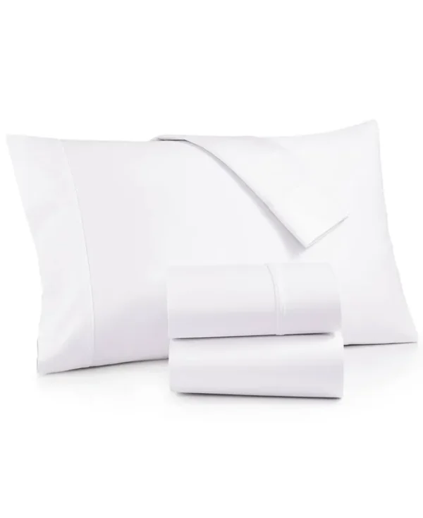 AQ Textiles Bergen 4-pc. King Sheet Set, 1000 Thread Count 100% Certified Egyptian Cotton - White
