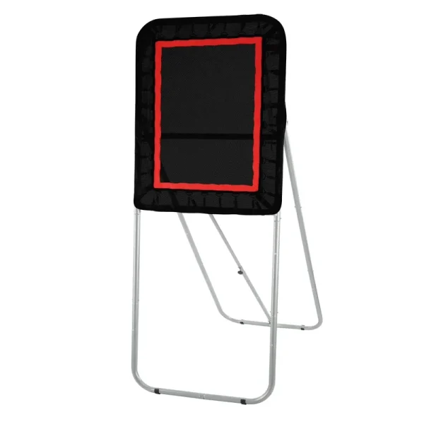KFFKFF Folding Lacrosse Baseball Rebounder 3x4ft Volleyball Bounce Back Net Softball Bounce Pinchback Net Adjustable Angle Shooting Practice