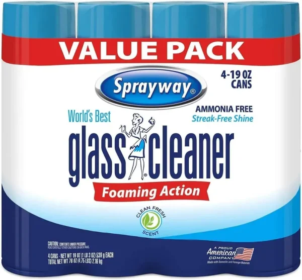 A Product of Sprayway Glass Cleaner 19oz 4pk