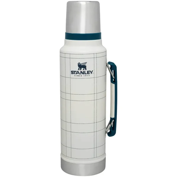 Stanley 1.5qt/1.4L (48oz) Stainless Steel Classic Legendary Bottle Sour Cream/Navy Voyage Plaid - Hearth & Hand with Magnolia