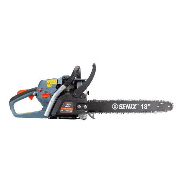 Senix 4QL 49-cc 4-Cycle 18-in GAS Chainsaw in Blue | CS4QL-L1