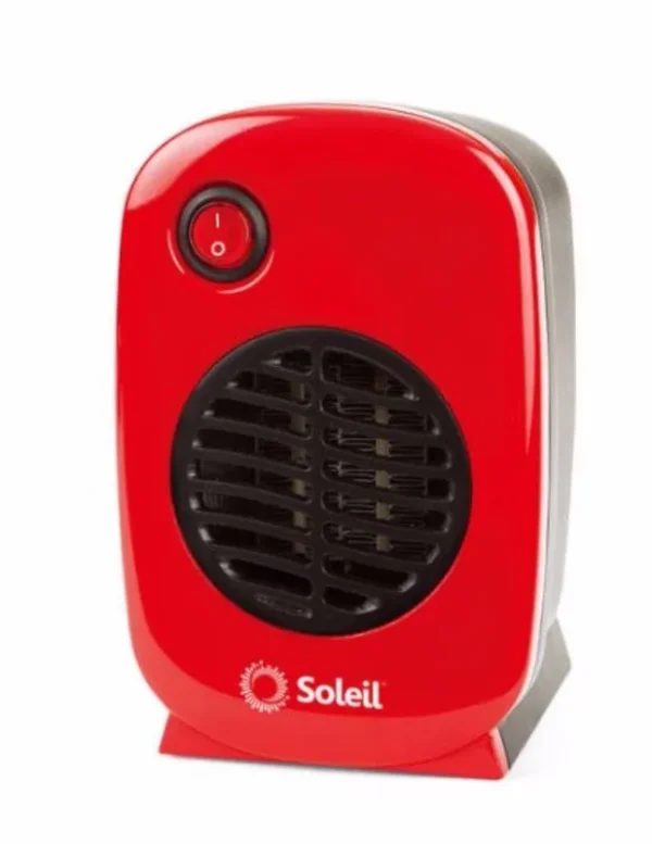 Soleil Electric Ceramic Portable Heater Red