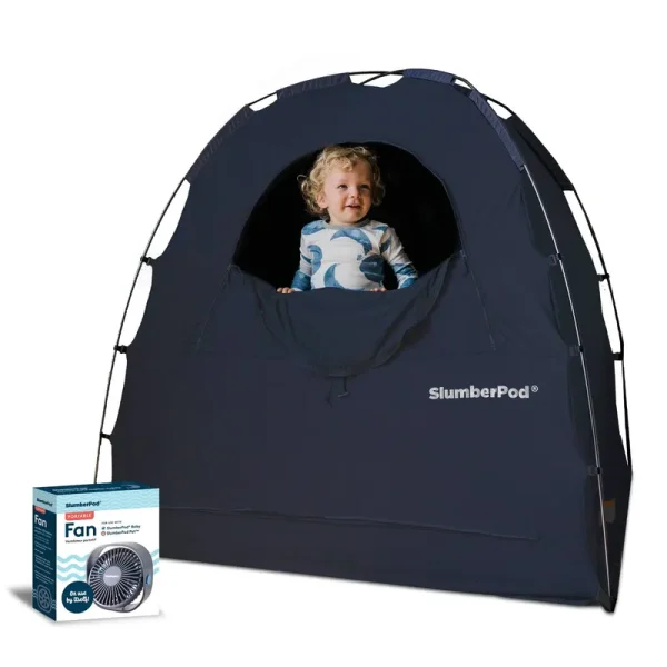 SlumberPod Blackout Portable Privacy Pod Combo with Fan