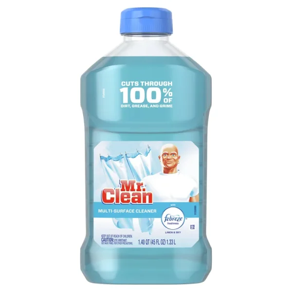 Mr Clean Multi-Surface Cleaner, with Febreze, Linen & Sky - 45 fl oz