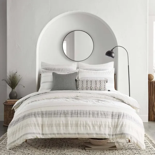 Pickford King Comforter Set - Taupe, Grey & Cream - Levtex Home