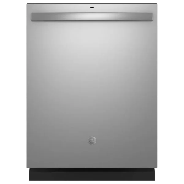GE Top Control with Plastic Interior Dishwasher with Sanitize Cycle & Dry Boost Stainless Steel
