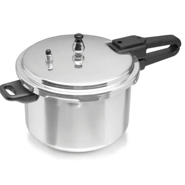 Imusa A417-80801W Stovetop Aluminum Pressure Cooker - 7.2 qt - Silver