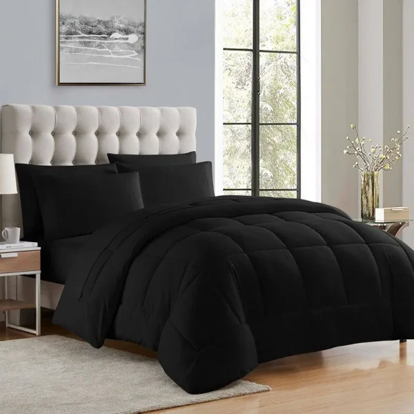 Sweet Home Collection Down Alternative Comforter Black / Full