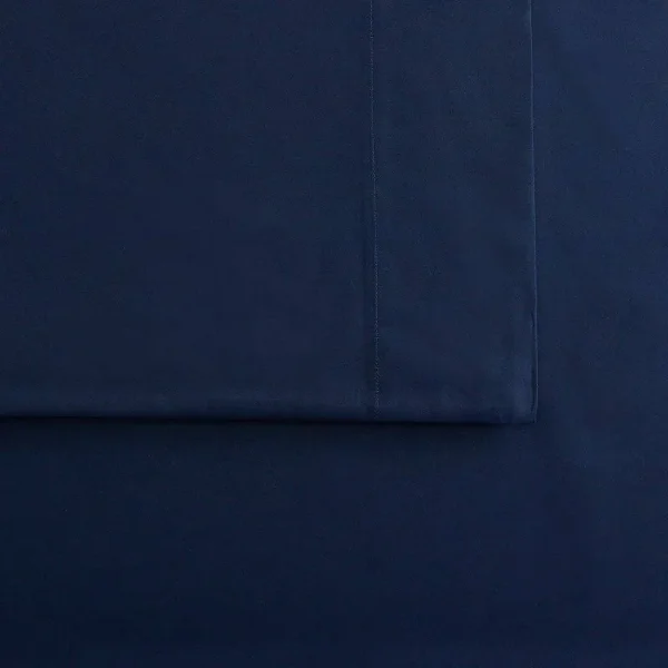 Sonoma Goods for Life The Easy Care 525 Thread Count Sheet Set or Pillowcases, Dark Blue