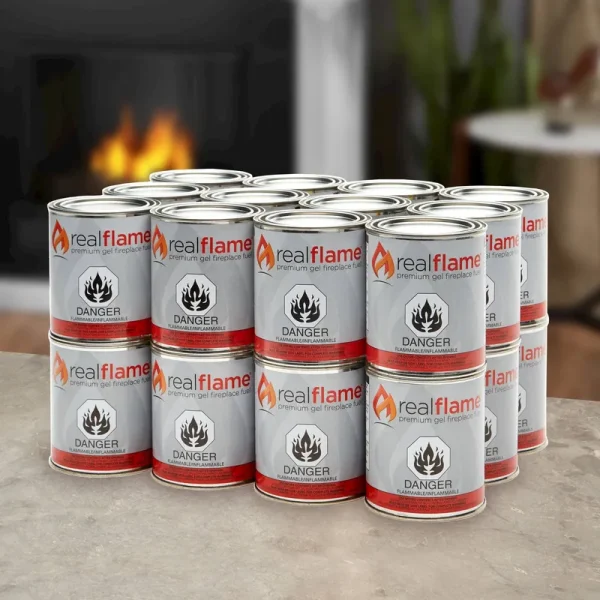 Real Flame Gel Fuel - 13 oz Cans; 24-Pack
