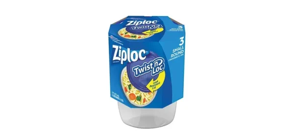 Ziploc Twist N LOC Small Container, 16 oz (Pack - 3)