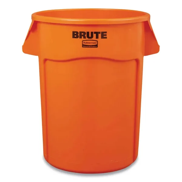 Rubbermaid 2119307 Brute Round Containers, 44 gal, Orange