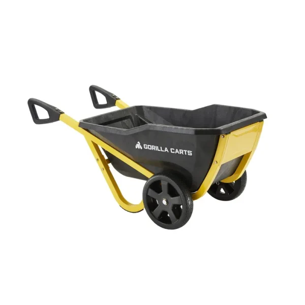 Gorilla Carts Poly Yard Cart 600 lb. Cap.