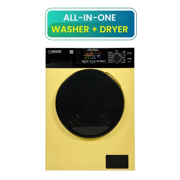 Equator EZ 5500CV 1.9 Cu. ft. Yellow Compact Washer Dryer Combo