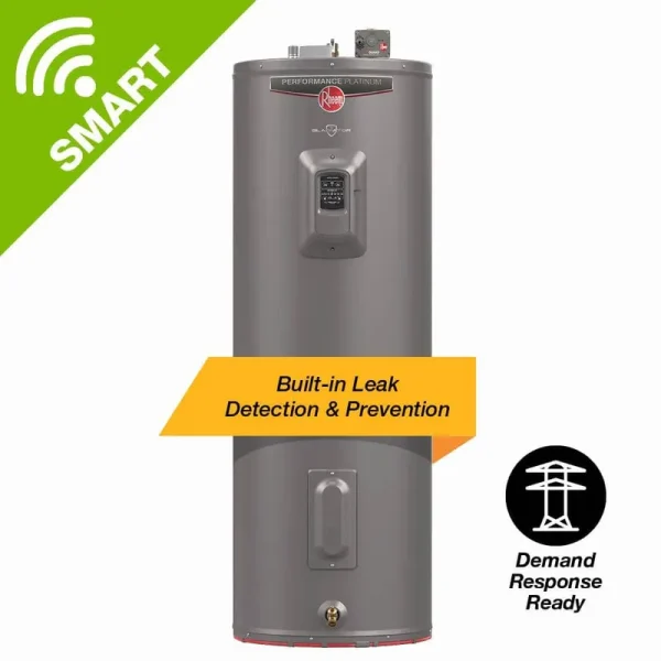 Gladiator 55 gal. Tall 12-Year 5500W Electric Water Heater with Leak Detection, Auto Shutoff - WA, or Version