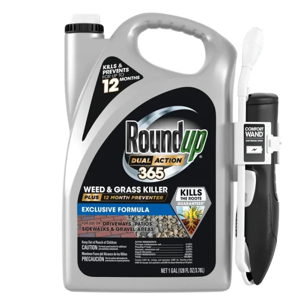 Roundup Dual Action 365 Weed & Grass Killer Plus 12 Month Preventer 128 fl oz