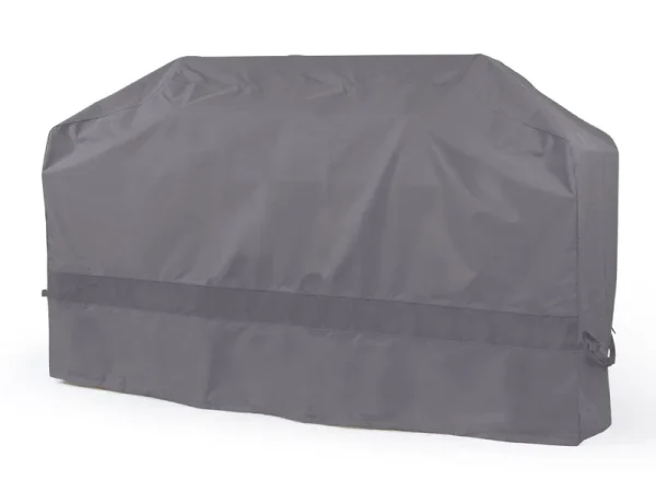 Covermates Island Grill Cover Weather Resistant POLYESTER, Adjustable Drawcord, Mesh Vent, Outdoor Protection-Charcoal, Size: 110W x 44D x 48H, Black