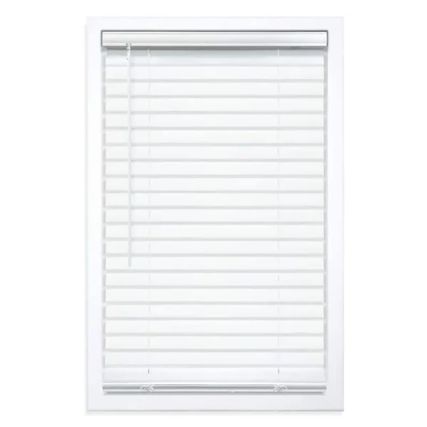 StyleWell 70X64 White 2in Premium Vinyl Blind