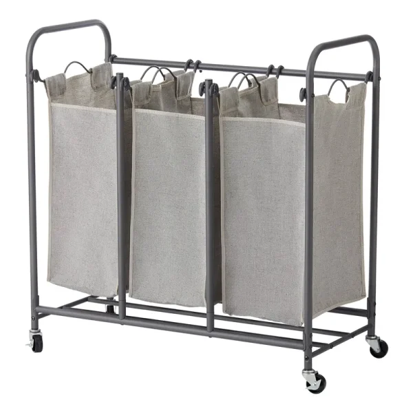 Better Homes & Gardens Oversized 3 Bag Wheeled Laundry Sorter