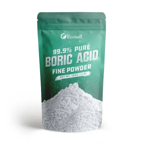 Ecoxall - Fine Powder Boric Acid Powder 99.9% Pure Anhydrous 1 lb. Bag