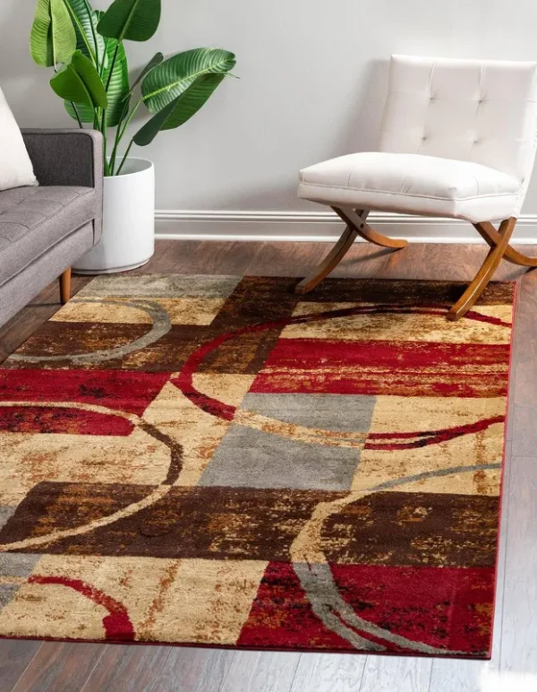 Unique Loom 3' 0 x 5' 3 Barista Multi Area Rug