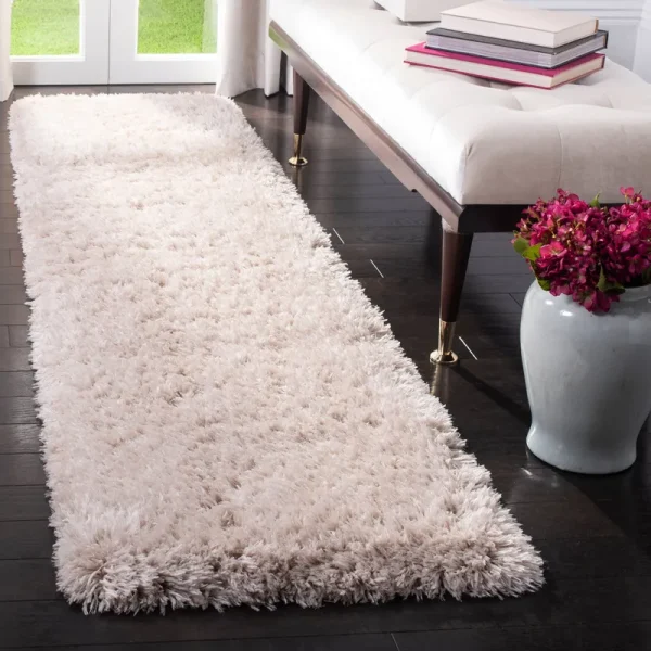 Safavieh Flokati Shag Collection FLK950E Beige Rug - 2' 3" x 6'